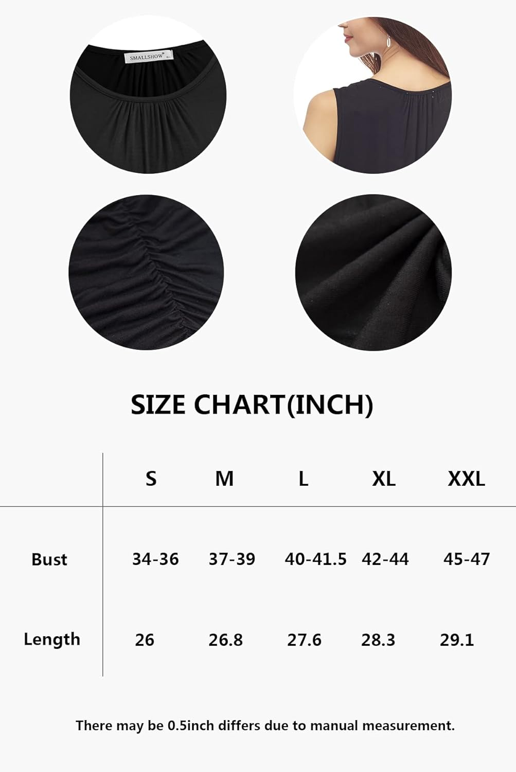 Smallshow 3Er Pack Umstands-Still-Tanktops &Auml;rmellos Stillen Tops Damen Stilloberteile image number 6