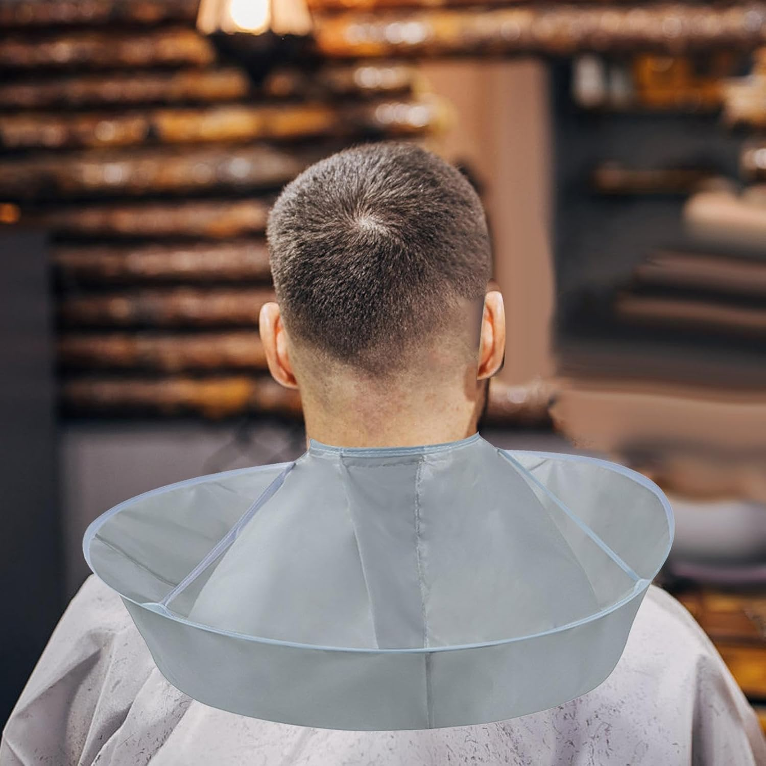 Eigell Hair Cutting Cape, Hair Cutting Cloak,Professional Hair Cutting Hair Dyeing Haircut Cloth, Barber Styling Cape for Household Adult Home Barber image number 5