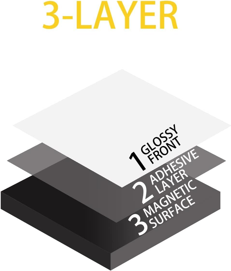 110Pcs Self Adhesive Magnets Squares Flexible Sticky Magnetic Strips Tapes Peel and Sticky Magnet Squares for DIY Crafts, School Art Projects, 4/5" X 4/5" X 0.08"(0.2&times;2&times;2Cm) image number 1