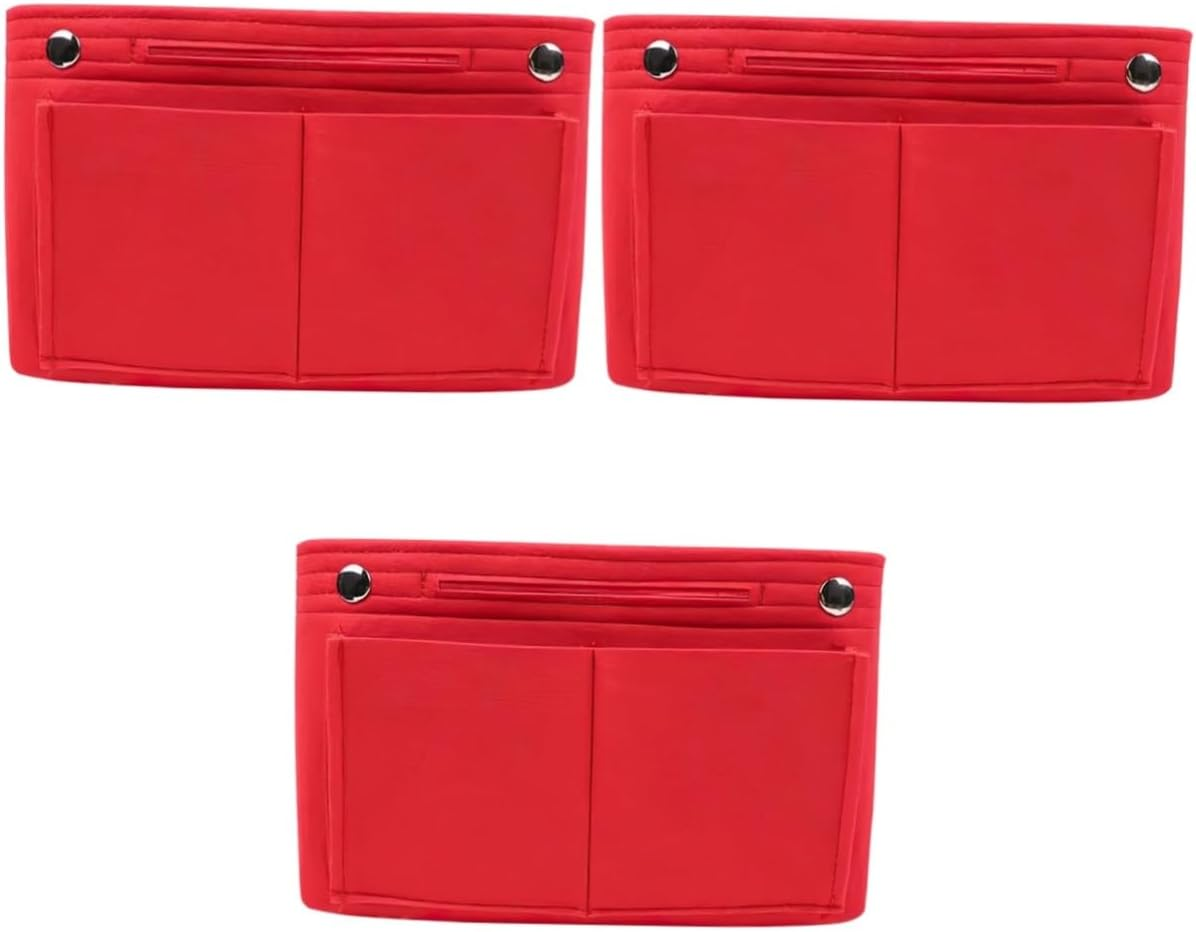 Zerodeko 3Pcs Purse Organizer Insert Travel Handbags Bag Organizer for Purse Tote Bag Insert Multi-Compartment Storage for Shoulder image number 3
