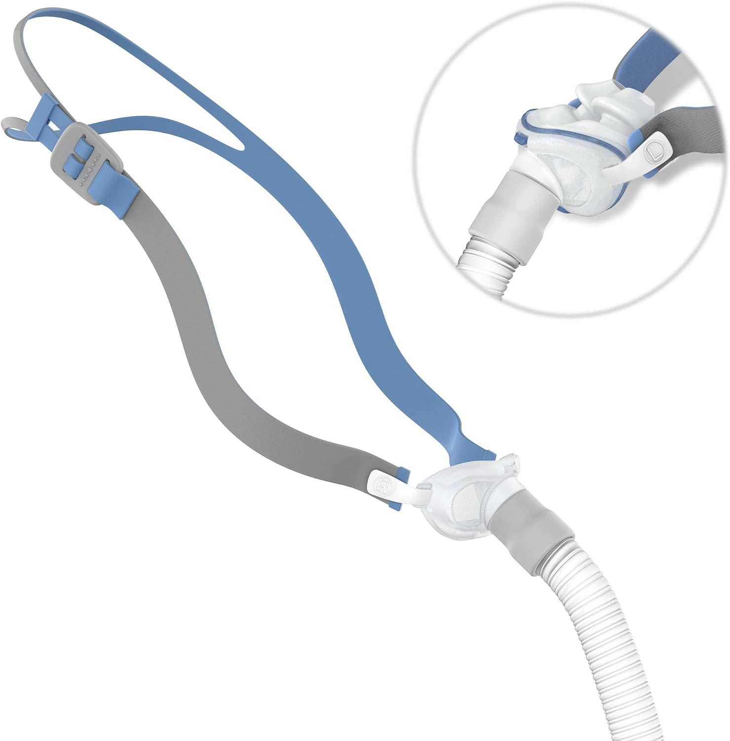 Replacement Full Set of Headgear Tube Frame Assembly for P10, Tube Frame Headgear Compatible with Airfit P10, Great Value New Version Tube Frame Kit Supplies by Airsmart (No Cushion) image number 1