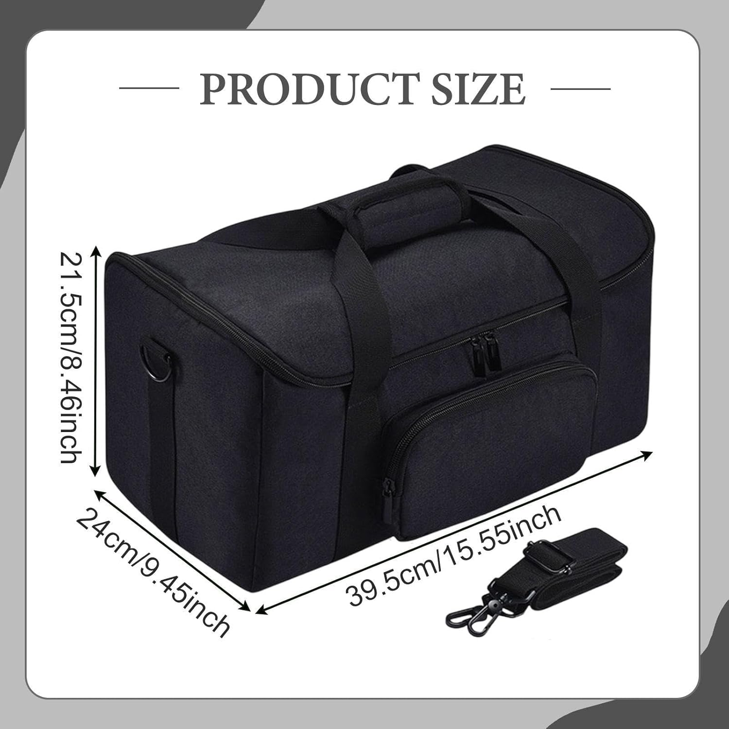 Ysyqkn Portable Speaker Case with Adjustable Shoulder Strap Speaker Storage Bag image number 2