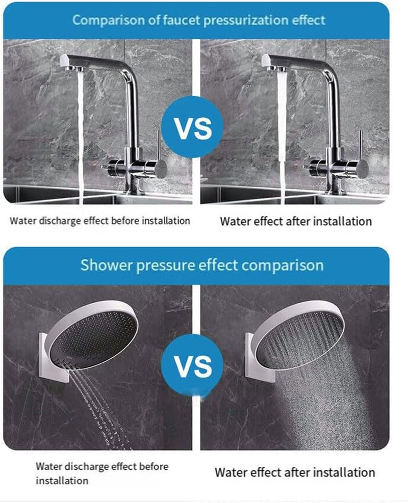 100W Automatic Stainless Steel Booster Pump，220V Quiet Auto Water Pressure Booster Pump for Tap Water Pipeline Sink Facucet Shower(Au Plug) image number 5