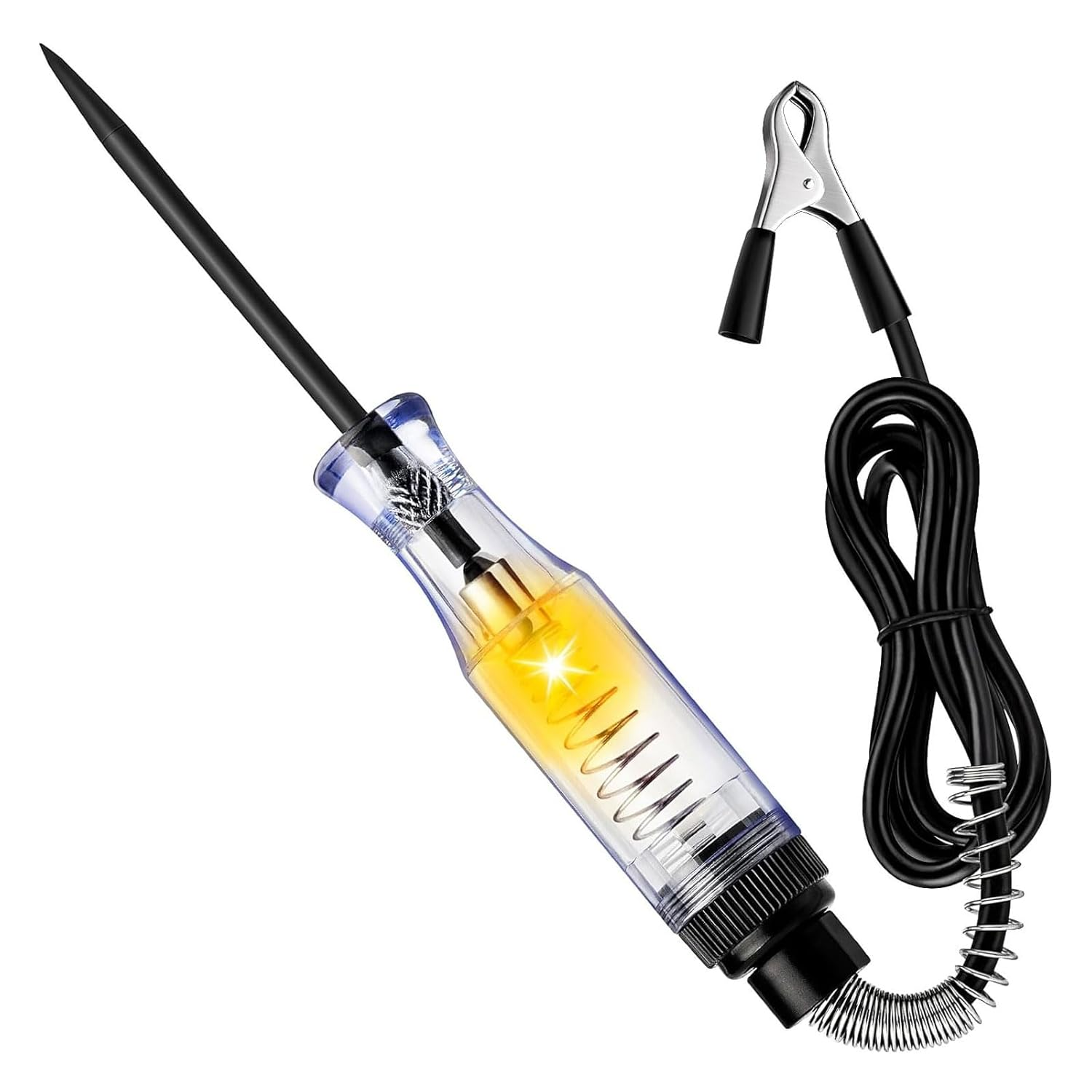 DC 6V-24V Automotive Test Light Electric Tester Pen with Sharp Probe and Clip, Continuity Circuit Tester for Car SUV Truck RV, Easy One-Hand Use for Mechanics and Diyers image number 1