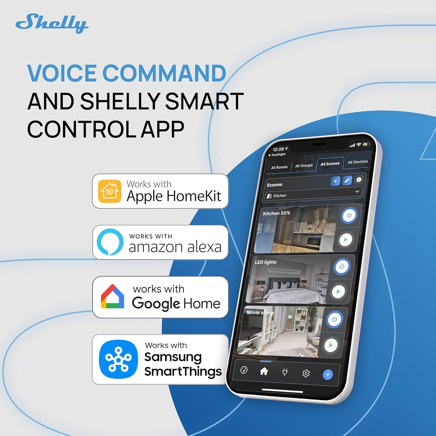 Shelly 1PM Gen4 WLAN Smart Relay Switch, Current Measurement, Electric Meter, 1 Channel, 16 A, Light Switch, Heating, Smart Home, Timer, Alexa & Google, Matter, No Hub Required (Pack of 4) image number 3