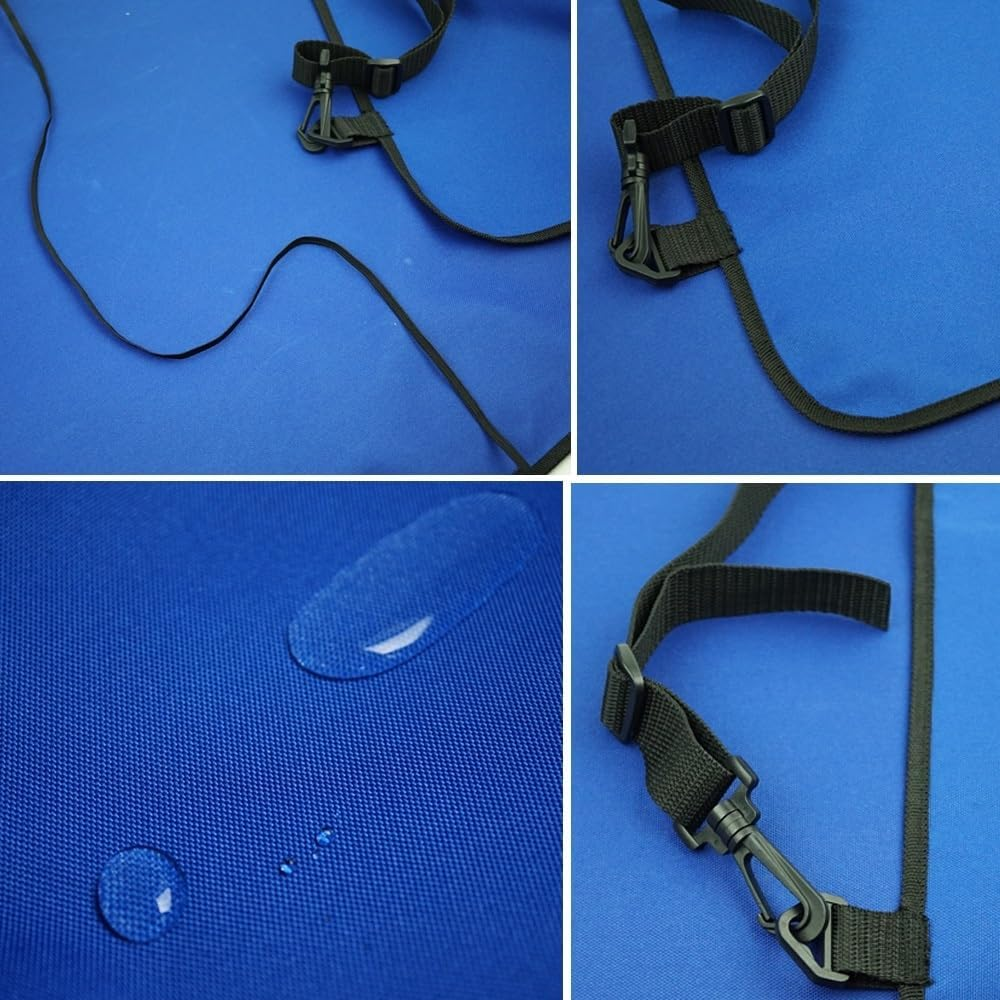 Dog Car Seat Cover Car Waterproof Back Seat Pet Cover Protector Mat Rear Safety Travel Accessories for Cat Dog Pet Carrier Car Rear Back Seat Mat Dog Hammock(Color:Black) - Blue image number 6