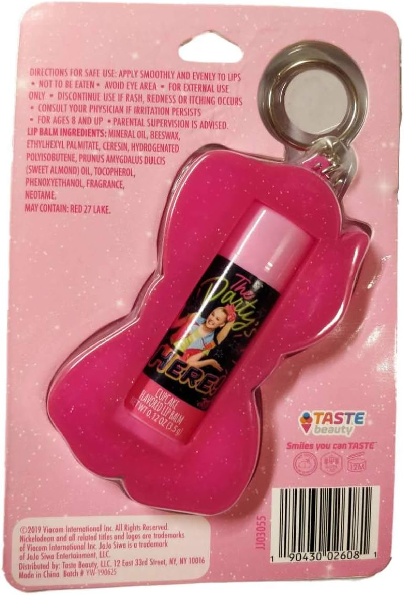 Jojo Siwa Bow Shaped Lip Balm Holder Keyring