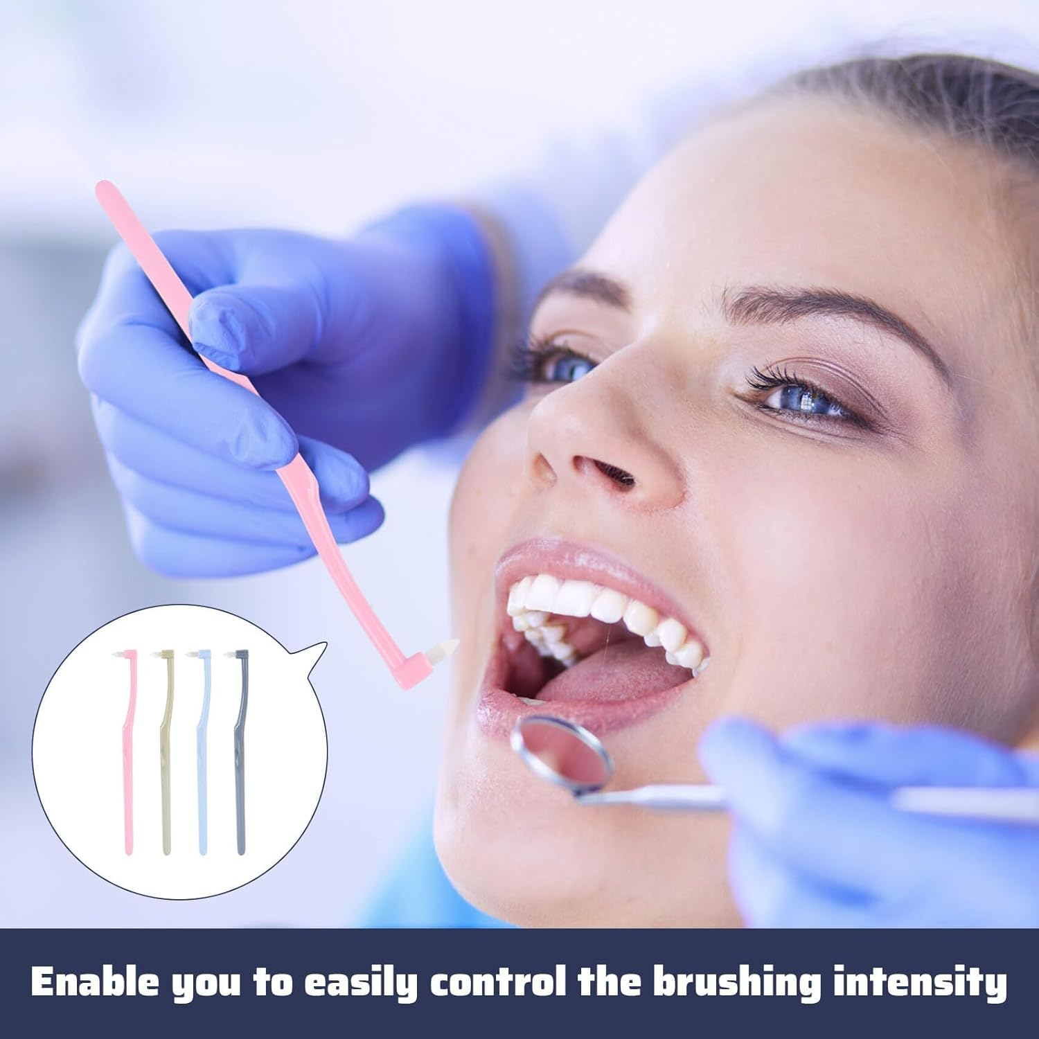 12 Pcs Interdental Toothbrush, Tufted Toothbrushes, Soft Single Interspace Toothbrush, Slim End Tufted Tapered Tooth Brush for Orthodontic Braces, Detail Cleaning, Tooth Brush for Line and Bridges image number 5