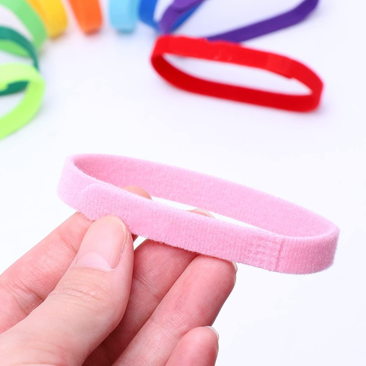 15 Colors Puppy ID Collars Whelping Newborn Soft Fabric Adjustable Identification Double-Sided Collar Reusable for Pet Dog Band Cat 10 Inches image number 4