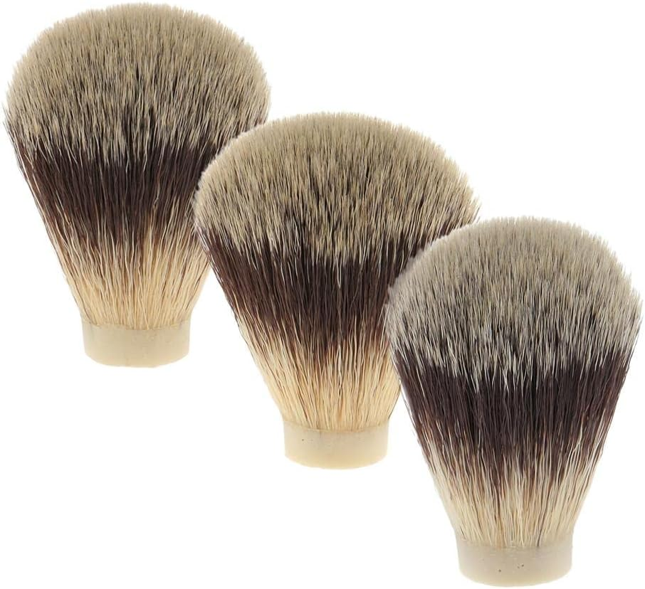 Eigell 8Pcs Soft Facial Shaving Brush Head Knots for Hair Brush Handle Hairdressing image number 4