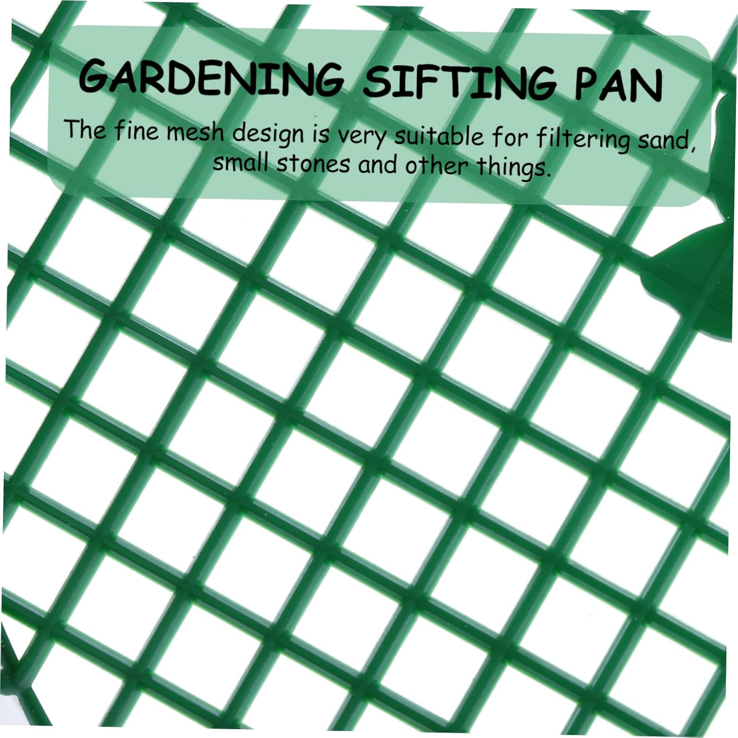 HAKIDZEL 5Pcs Plastic Mesh Sieve Garden Tool for Compost Soil Stone Sifting Portable Gardening Sifter Mesh Design Random Style image number 6