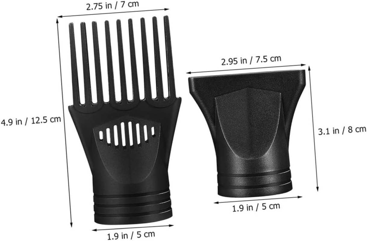 WOFASHPURET 6Pcs Universal Hair Dryer Nozzle Attachments for Professional Styling Compatible Most Blow Dryers Creative Hair Styling Tools Includes Diffuser and Concentrator Nozzles image number 3