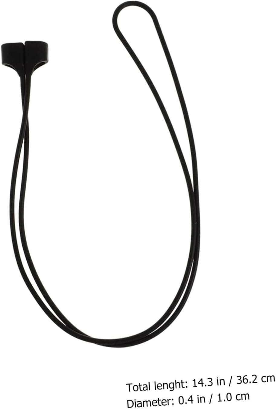 TEHAUX 4Pcs Magnetic Earphone Anti-Lost Straps for Wireless Headset Silicone Lanyards, 70Cm Open Style Anti-Theft Ropes Suitable for Travel and Daily Use, Black and White image number 2