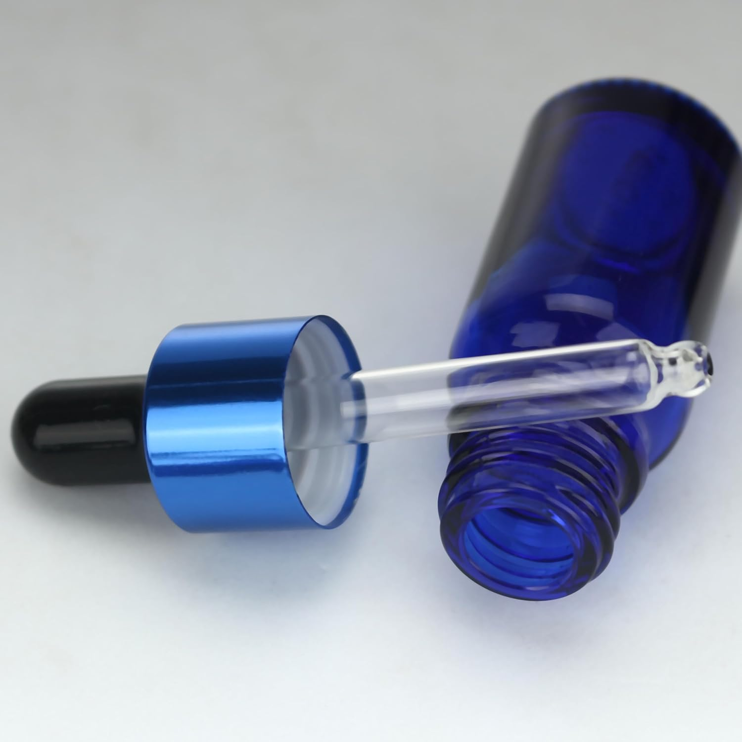 COSIDEA 30 Pcs Empty 10Ml 0.33Oz Blue Dropper Bottle Essential Oil Droppers for Liquids Travel Containers Refillable Wholesale image number 6