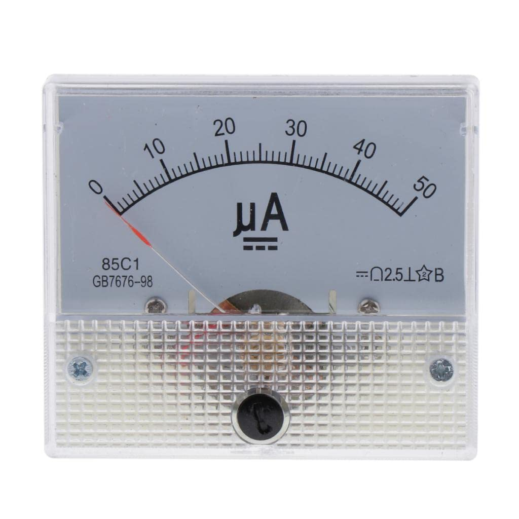 Accurate 85C1-Ua Panel DC Ampere Tester Current Measuring Tools 0-50Ua, White image number 1