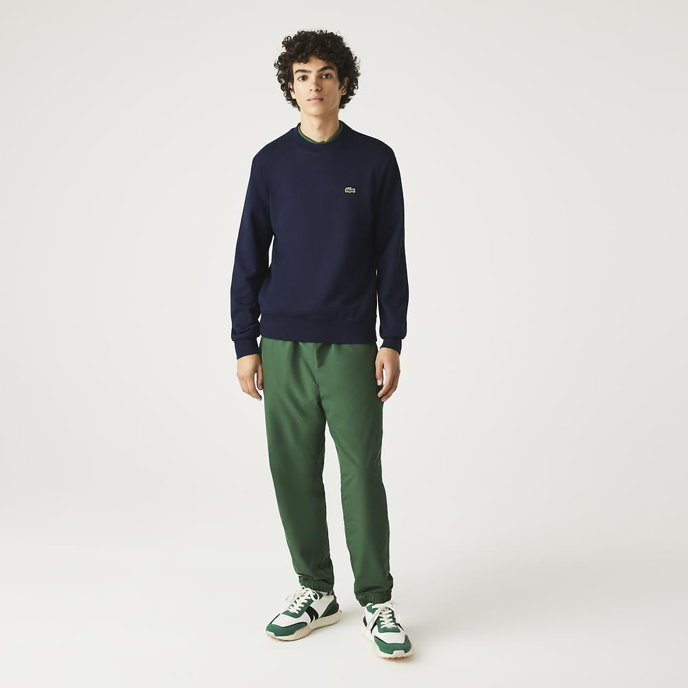 Lacoste Men'S Non Brushed Crew Neck Sweat, Navy, Small image number 5