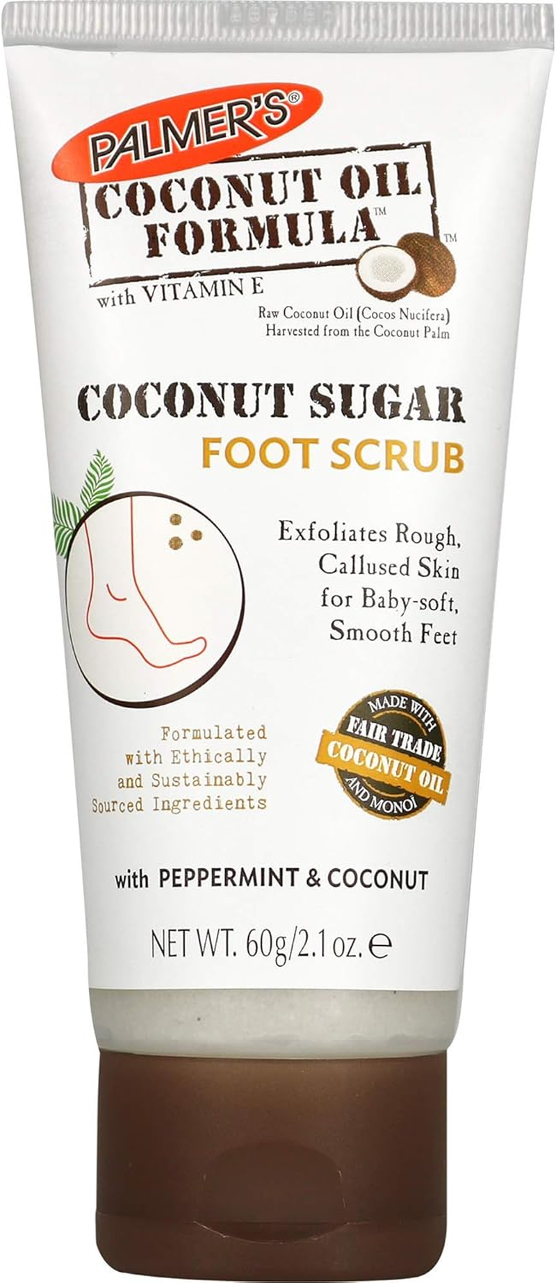 (Foot Scrub) - Palmer'S Coconut Oil Formula Coconut Sugar Foot Scrub, 62Ml