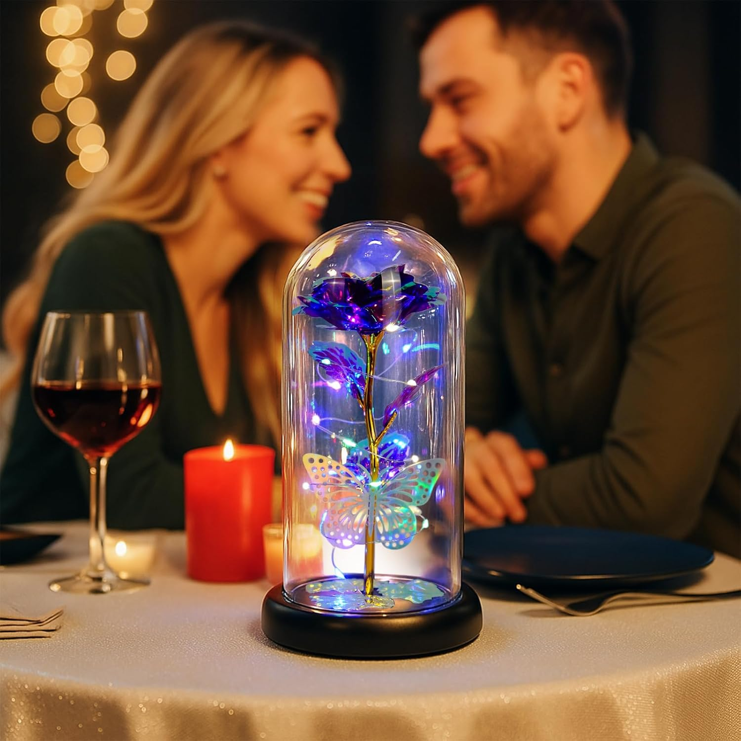 LIAN Rose Flower for Women, Forever Rose Flower Lamp, Mothers Day Flowers for Mom, Birthday Gifts Women, Rose Gifts. Valentine'S Day, Mother'S Day, Christmas, Anniversary, Birthday Gifts. image number 2