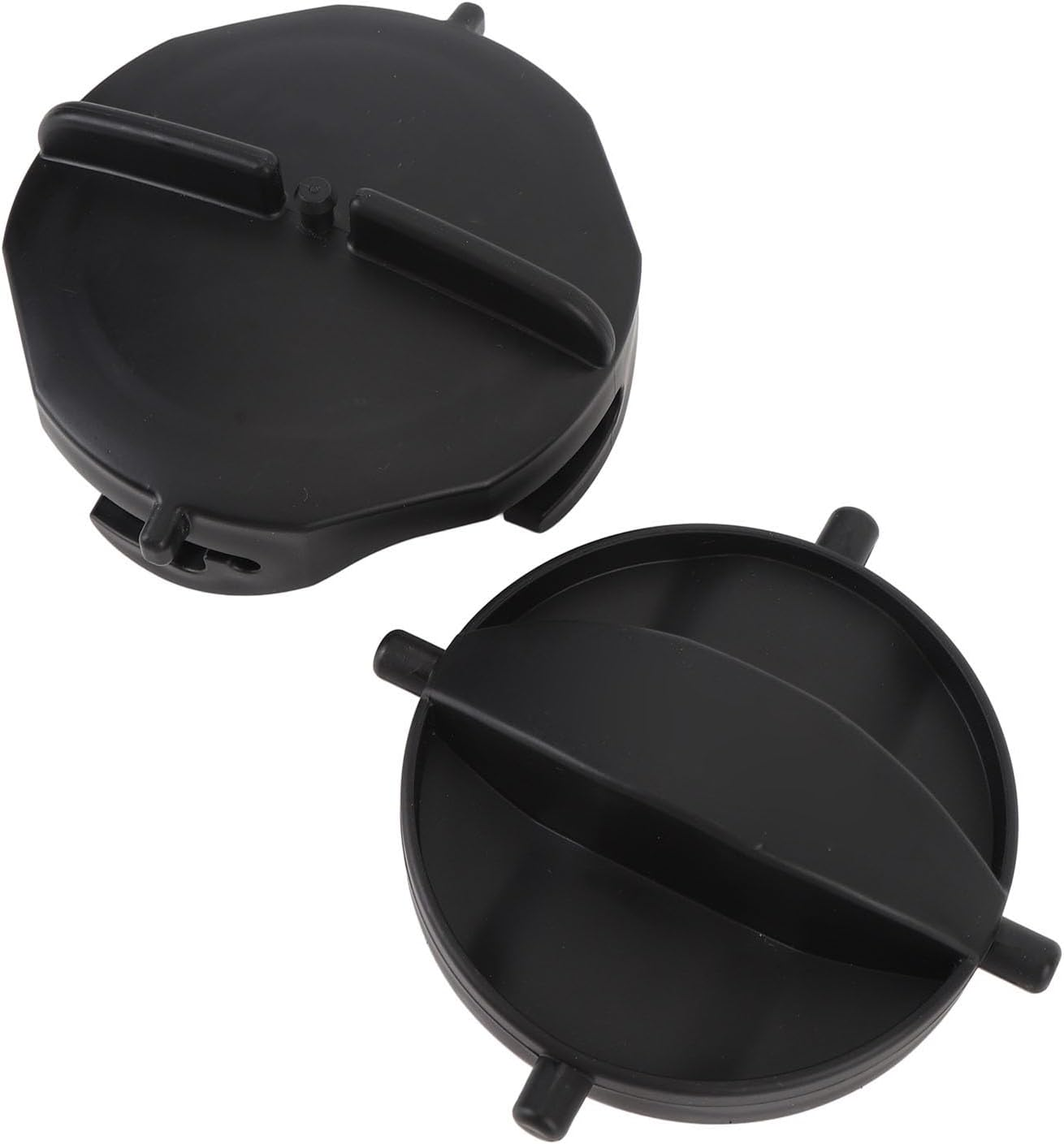 Pomya RV Sewer Cap, 2Pcs RV Sewer Hose Cap Snap on Double Ear Type Easy Installation for Replacement image number 1