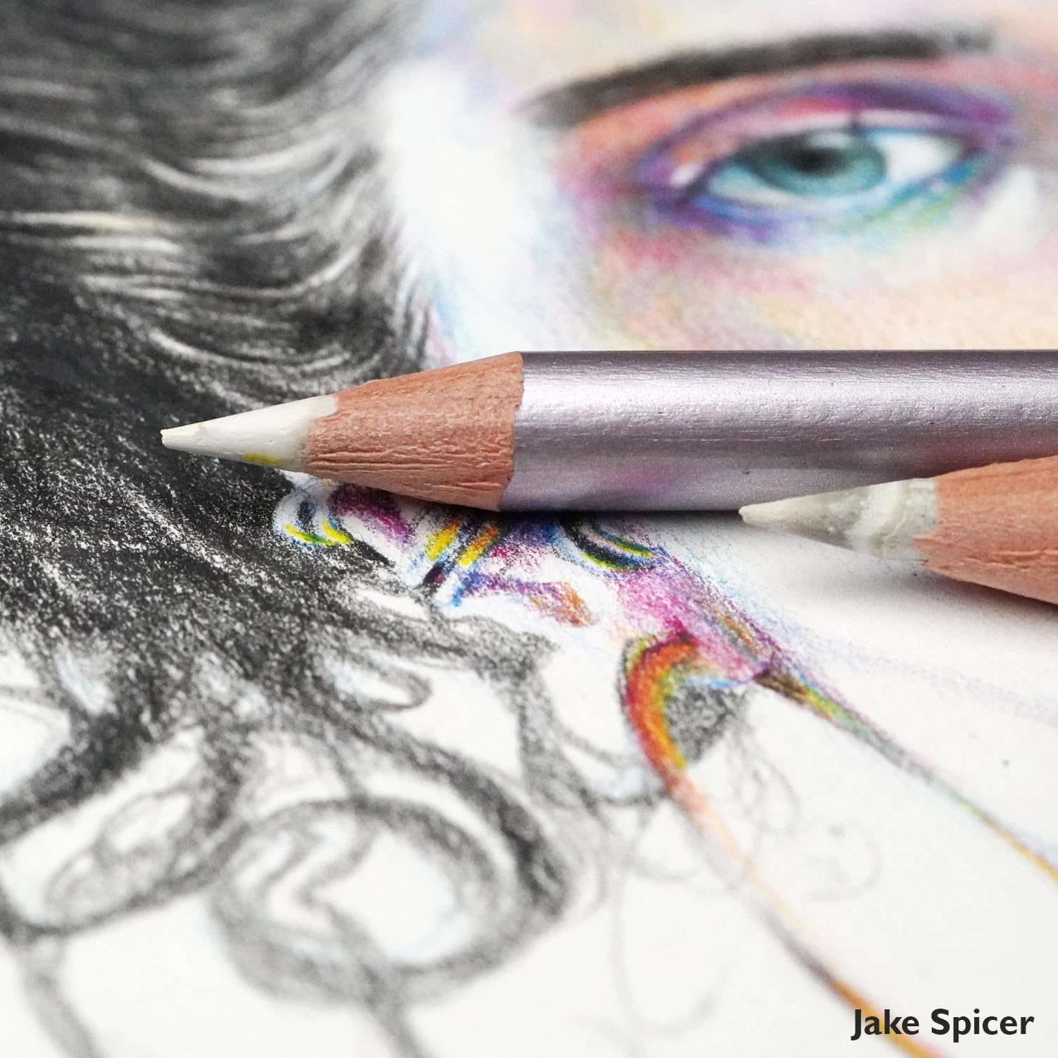 Derwent Blender & Burnisher Pencil Blister Pack, Set of 4, Eraser & Sharpener Included, Professional Quality, 2301774 image number 2