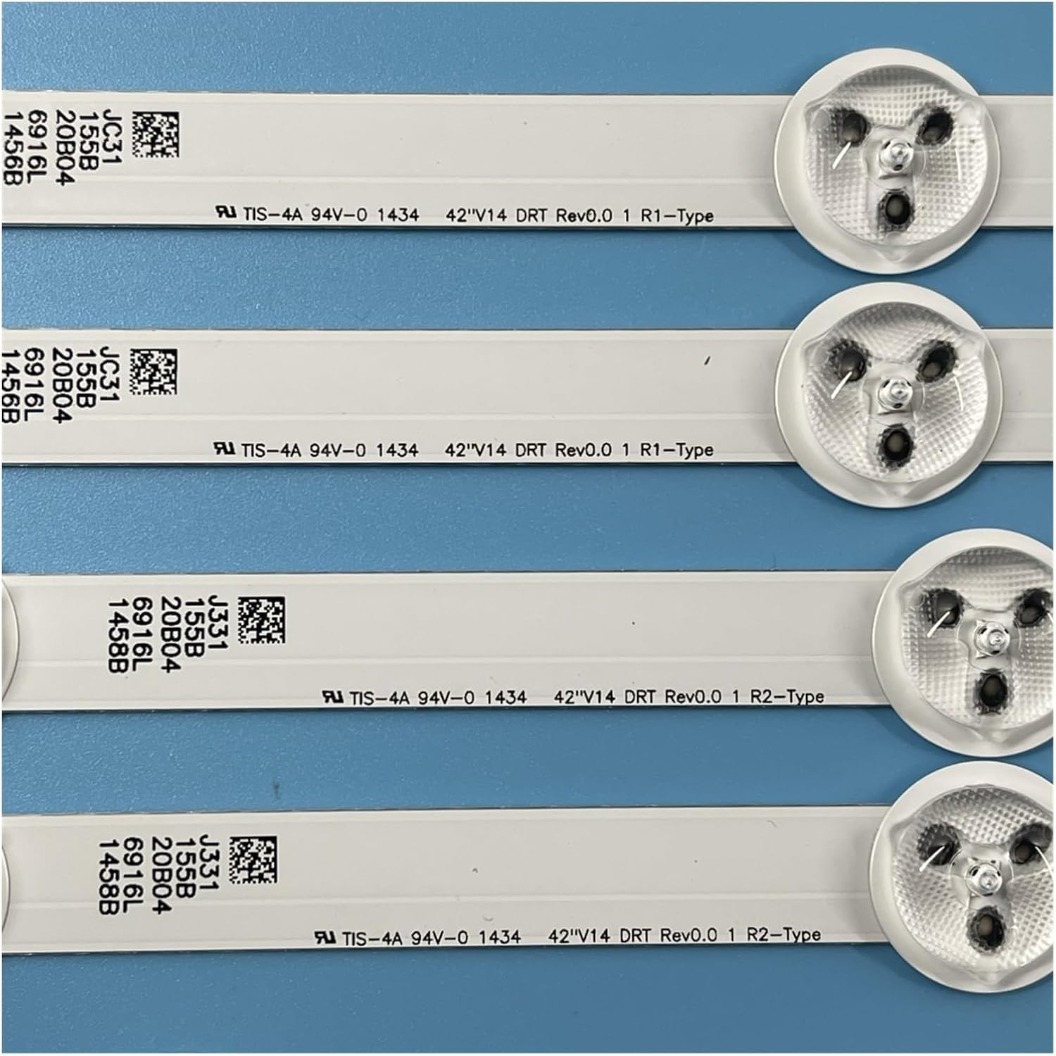 8-Piece/Kit LED Strip for Phi-Lips TV 42PFT6309 42PFH6309 88 LC420DUE PG F1 6916L 1455B 1456B 42 V14 DRT Rev0 (Color : 8 Pieces 1TV) image number 2