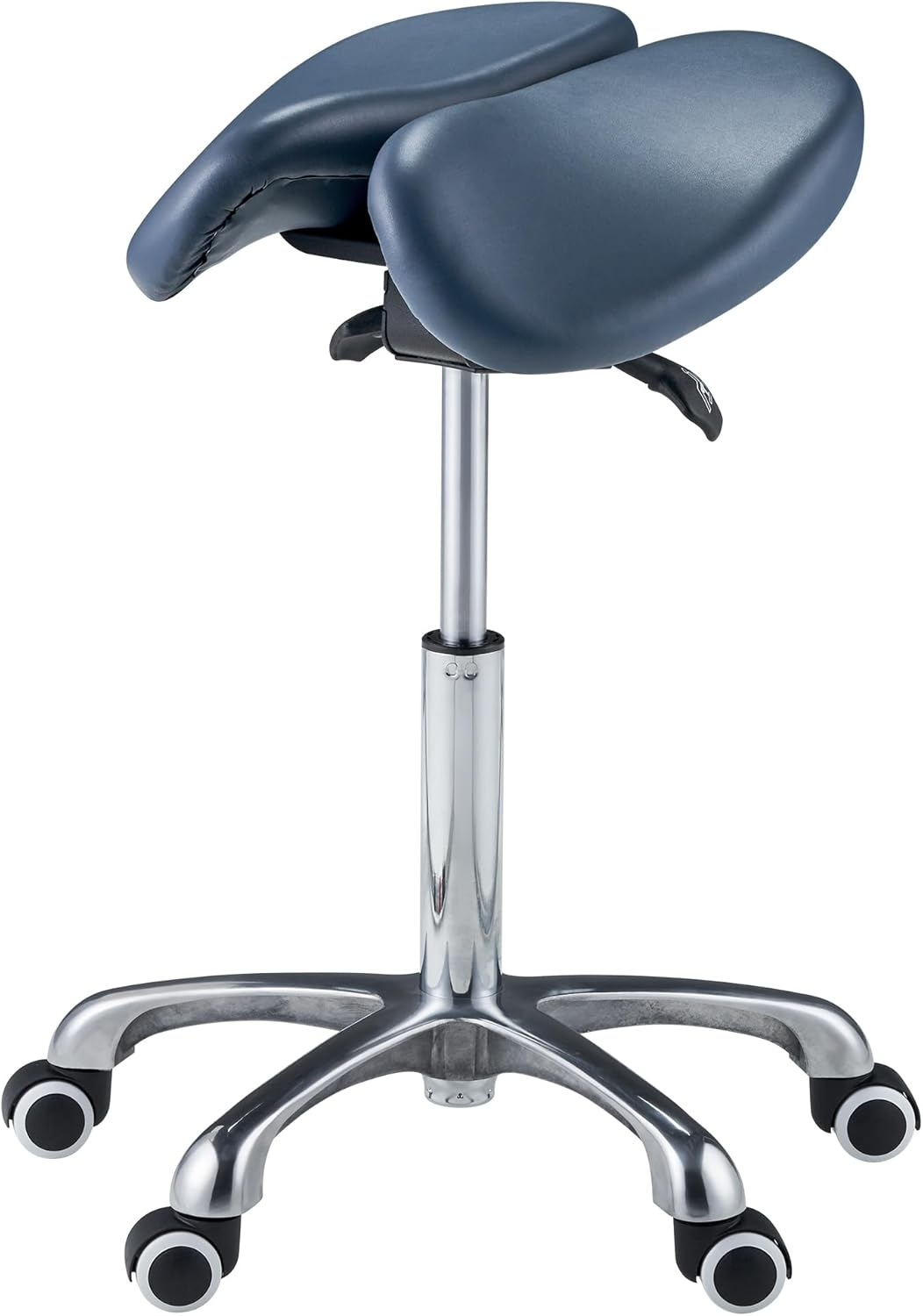 Master Massage Berkeley Ergonomic Split Style Saddle Stool in Royal Blue image number 5