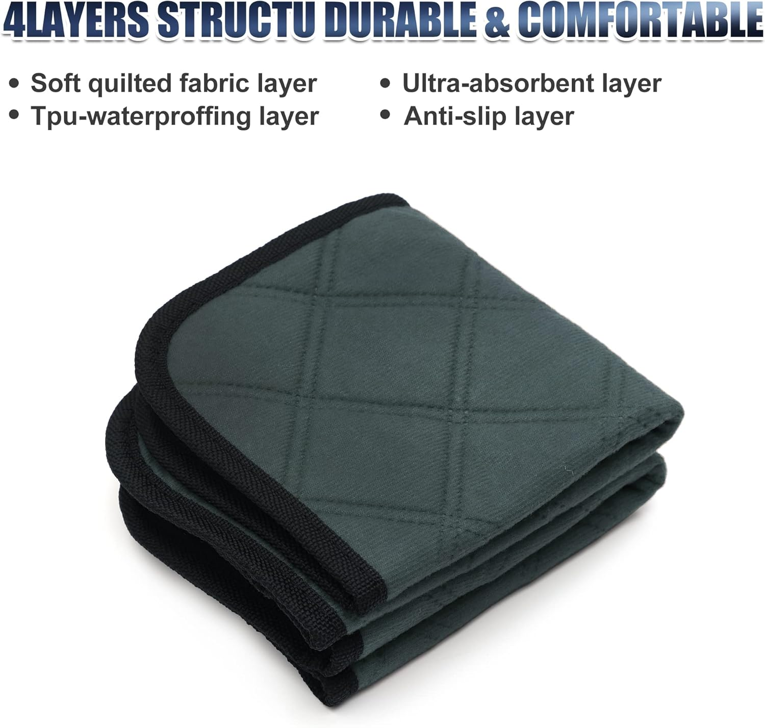 X AUTOHAUX 2 Pcs Dog Seat Cover Reuse Car Seat Cover for Dogs Reuse and Nonslip Pet Car Seat Cover XS 30X30Cm Blue Gray Fits Most Cars Suvs and Small Trucks image number 4