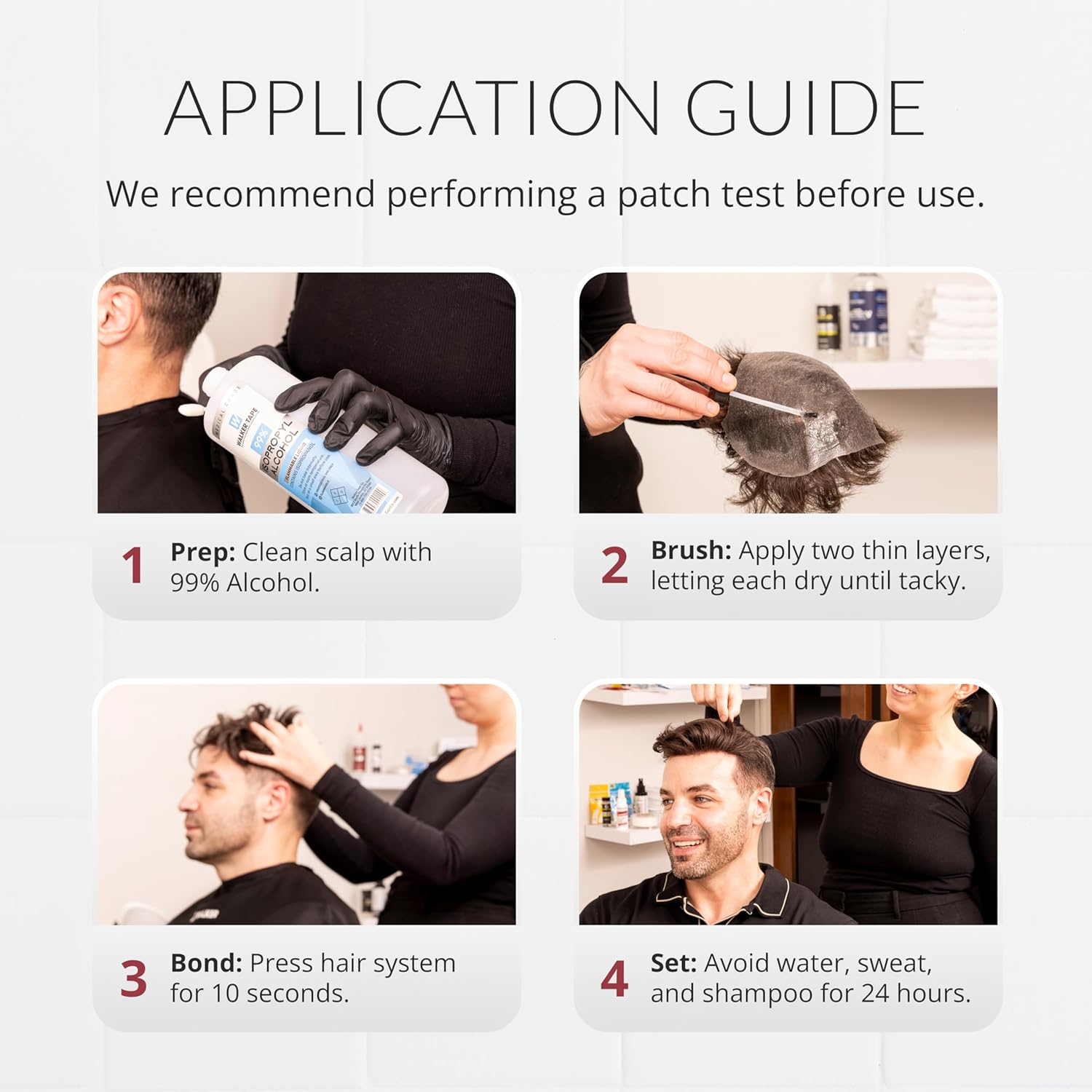 Walker Tape - Extreme Hold | Silicone Based Adhesive Glue | Wigs, Toupees, Hair Extensions | 15Ml (0.5 Fl Oz) image number 4