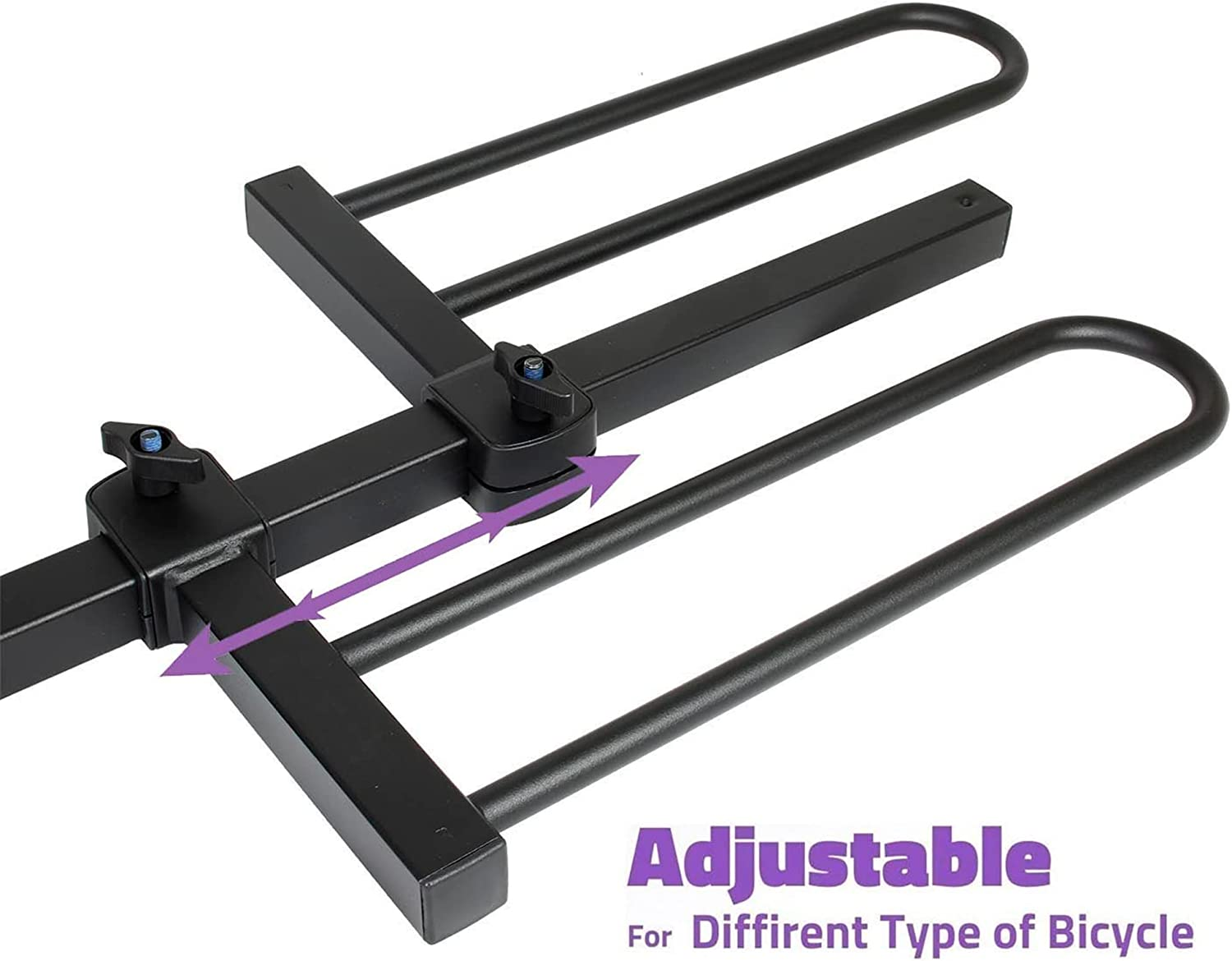 VENZO 2" Hitch Receiver Mounted 2 or 4 Bike Rack - Platform Style Carrier for Car SUV Truck Tow Trailer - Sturdy & Rust Proof