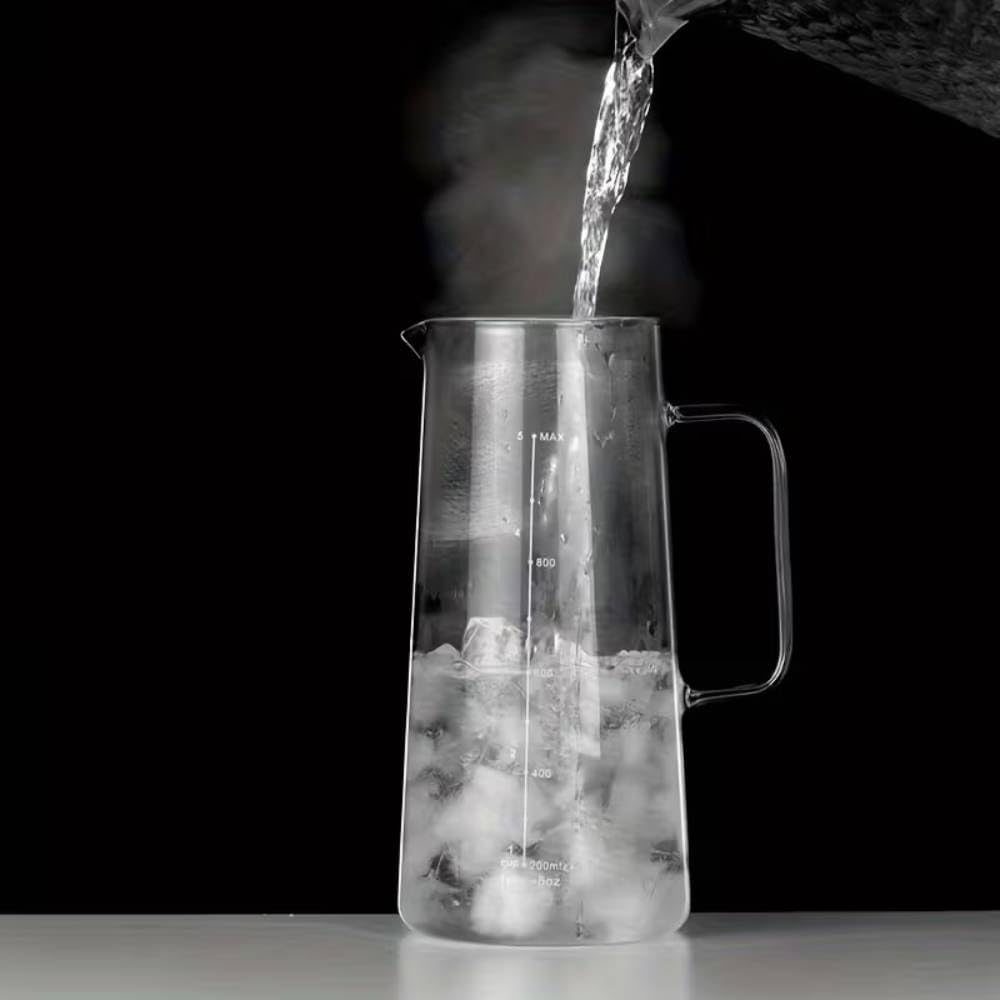 1300Ml Premium Cold Brew Coffee Maker Pot,Borosilicate Glass & Stainless Steel Fine Mesh Filter for Smooth Iced Coffee - Home Barista Essentials (1300Ml)