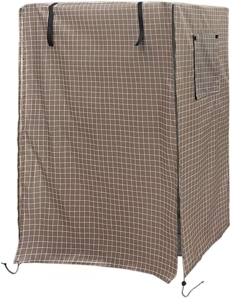 AIMALL Outdoor Bird Cage Cover, Waterproof and UV Resistant, Durable 210D Oxford Cloth, Sun and Rain Protective Shield, 51.18 X 37.79 X 23.22 Inches, Plaid/Black