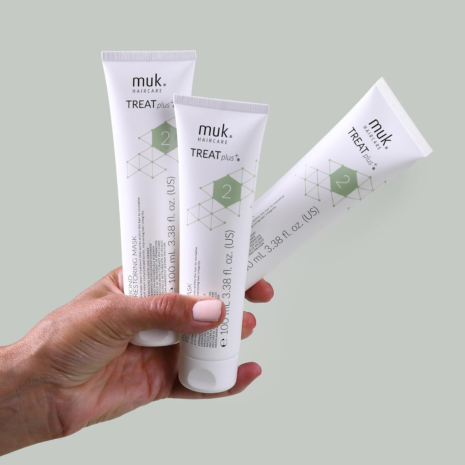 Muk Treat plus + Bond Repair Hair Mask, Restoring Treatment for Damaged, Chemically Treated and Stressed Hair, Strengthening Care, 100 Ml image number 2