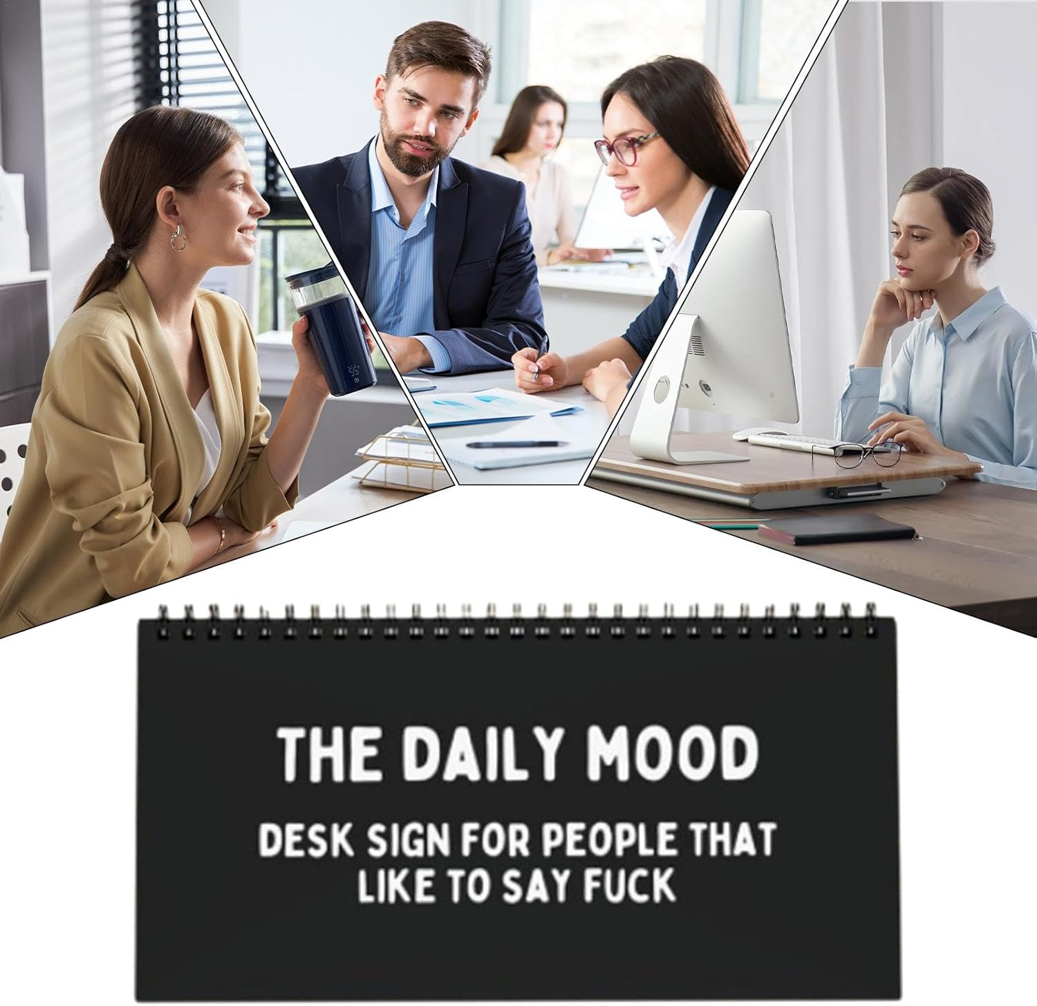 The Daily Mood Desk Flipchart the Daily Mood Desk Sign for People Emotion Desktop Flipchart Funny Emotions Fiip Book Identify Emotions & Start Conversation, Fun Desktop Turning Book Desk Decor image number 3