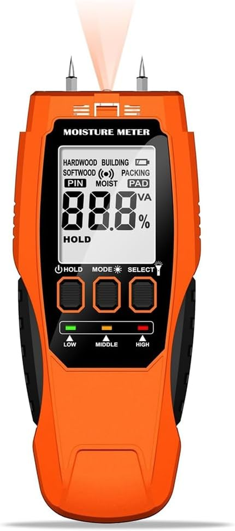 Gyorwst 2 in 1 Moisture Meter, Drywall Mold Detector for Mold Self-Testing Moisture Sensor for Firewood image number 2