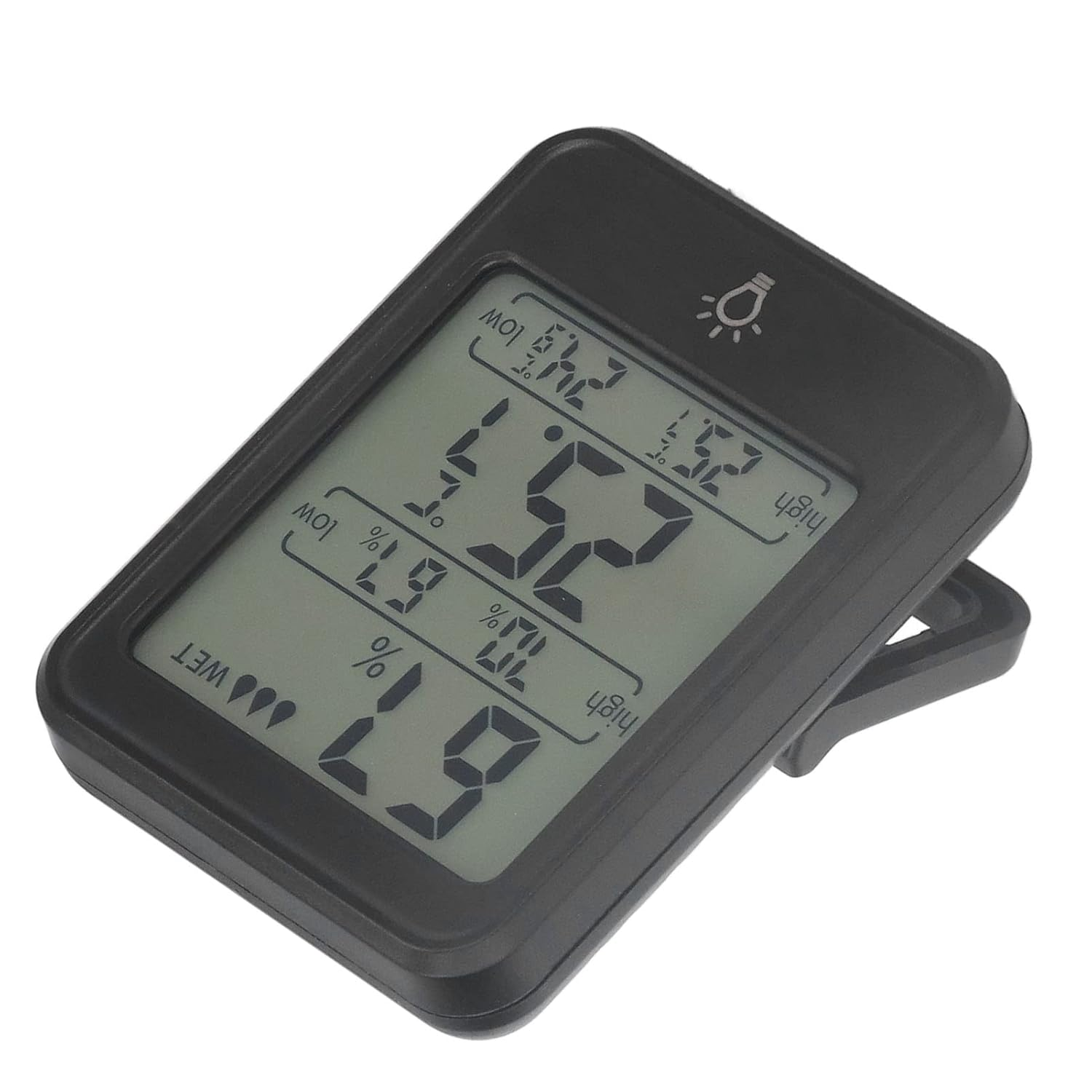 Tnfeeon Digital Thermometer and Hygrometer,Clear LCD Screen, HIGH Accuracy, Cartoon FACE Indicator, Wide Application, Easy to Use, Indoor and Outdoor Use, for Home and Office image number 6