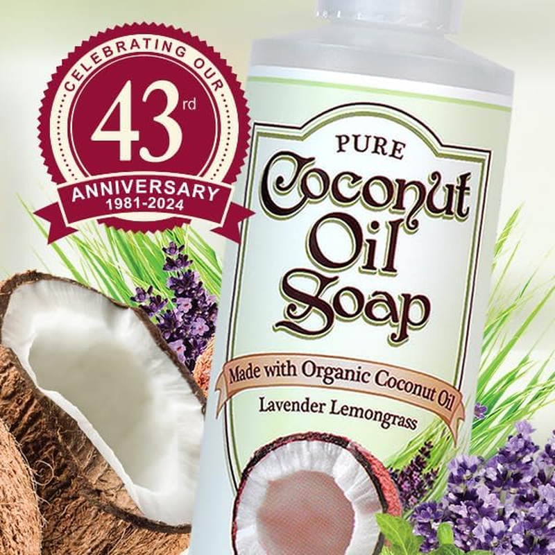 Nutribiotic - Pure Coconut Oil Soap Lavender Lemongrass - 8 Fl. Oz. image number 1