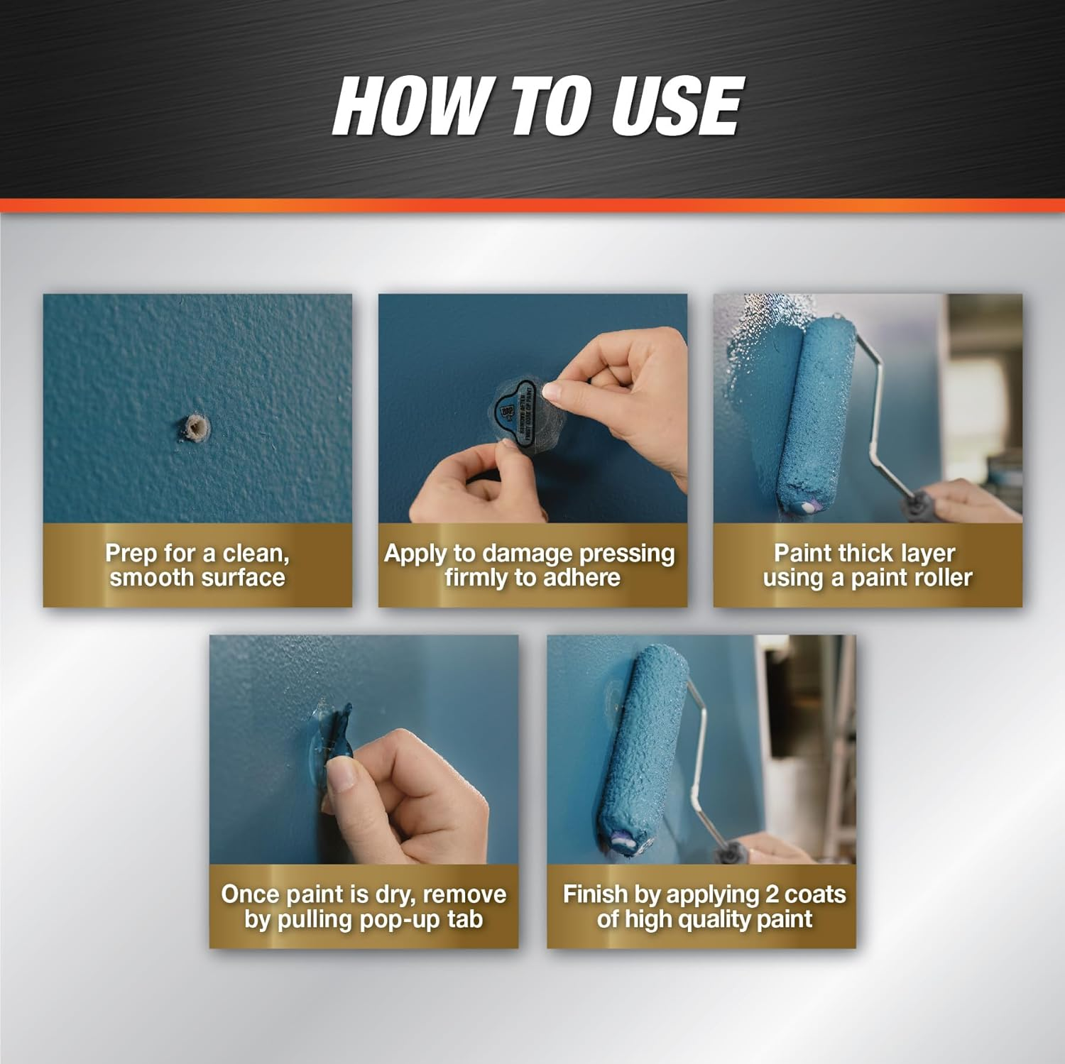 DAP Eclipse Rapid Wall Repair Patch, 2 Inch, Clear 7079809161 image number 3