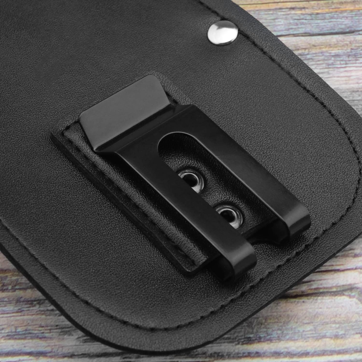 Garden Pruner Sheath Garden Pruner Protective Case PU Leather Holster Protective Cover Scabbard for Gardening Tools Plier Scissors Black image number 4