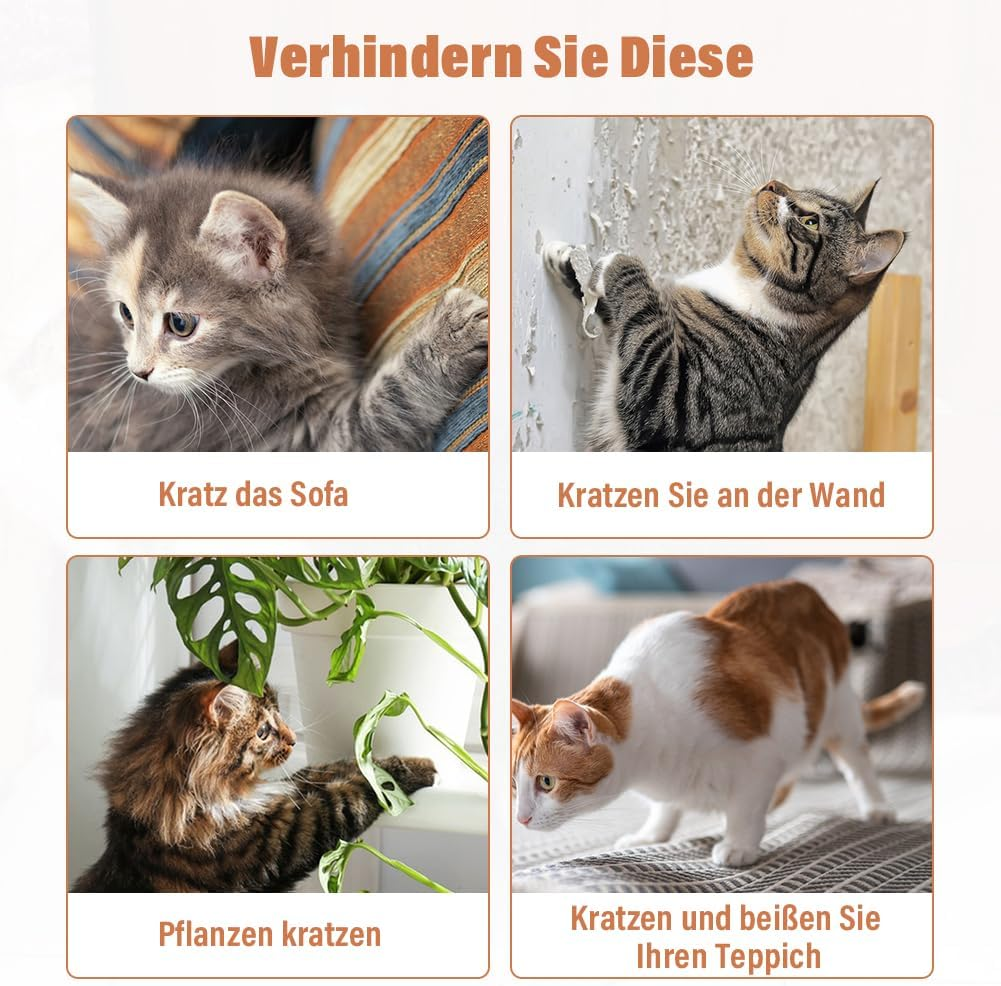 2 Pieces Climbing Cat Scratcher Stickers, Self-Adhesive Scratch Mat Cat Wall, DIY Scratch Mat Cat, Scratch-Resistant Protection, Furniture Floor Protection, Cat Scratching Board (Dark Grey, 30 X 100 image number 4