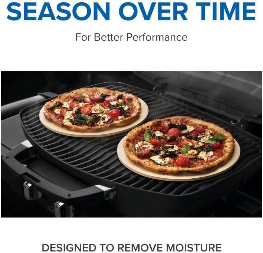 Napoleon 10 Inch Personal Sized Pizza/Baking Stone 2 Piece Set image number 3