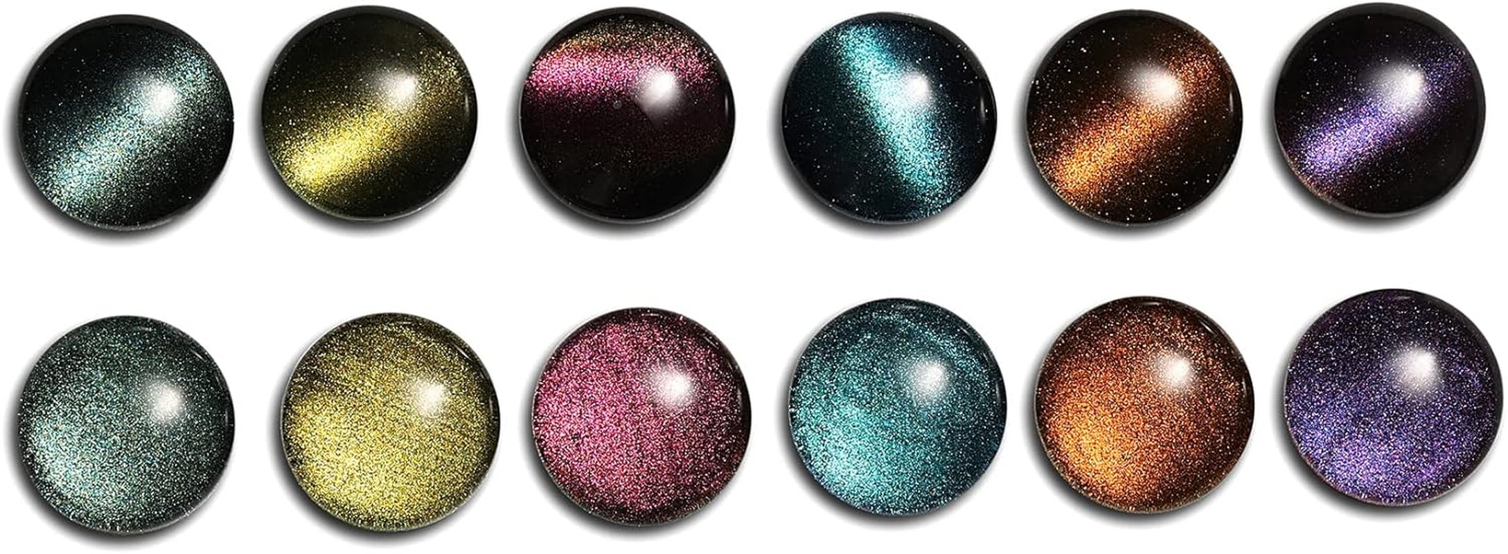 AIMEILI Cat Eye Gel Nail Polish Soak off U V LED Hema Free Nail Polish Nail Art Manicure Color Set of 6Pcs X 10Ml - Kit Set 48 image number 2