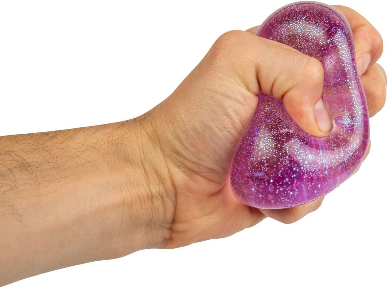 Needoh Nice Cube Glitter & Glow, Squishy Sensory Stress Relief Fidget Toy, Calming Cube for Kids and Teens, Assorted Colours, Satisfying Tactile Play, Suitable for Ages 3 and Up image number 2