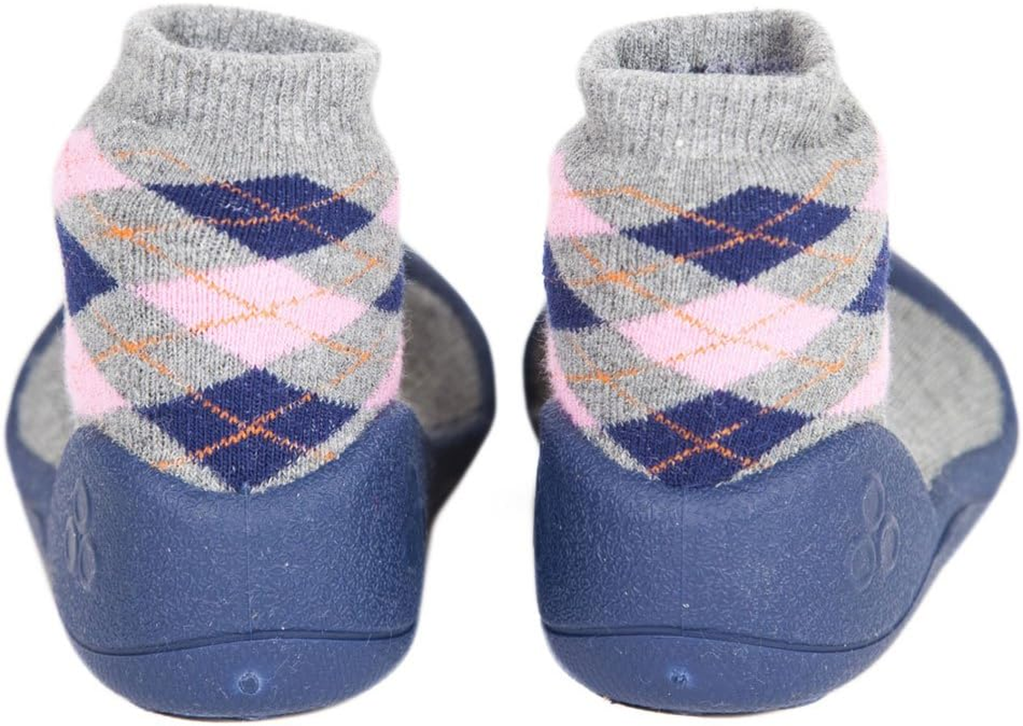 Attipas Argyle Baby Walker Shoes, Navy, Medium image number 1