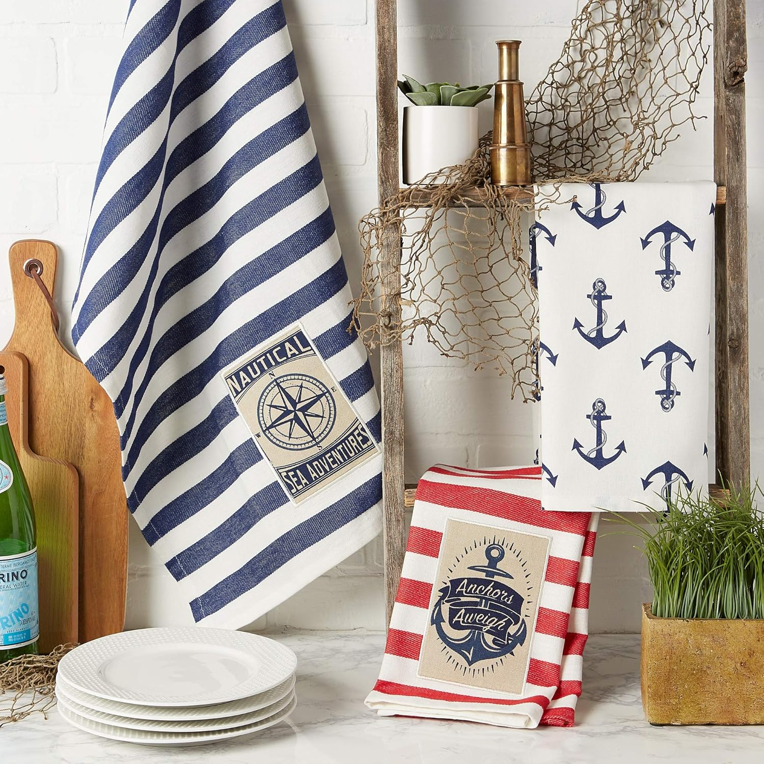 DII Maritime Spread Kitchen Textiles, 18X28, 3 Piece image number 3