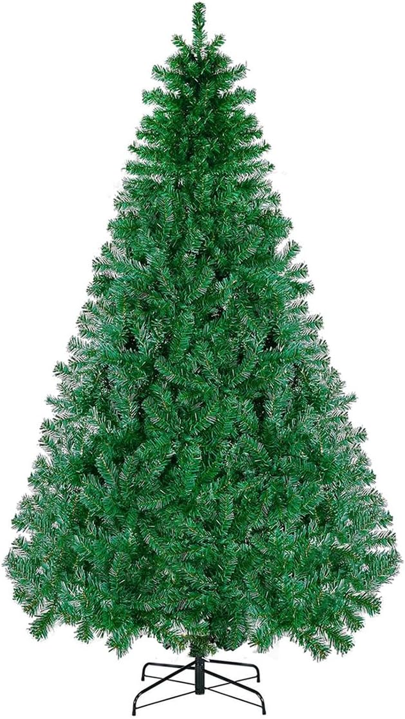 Miss Rui Christmas Tree 2.4M Artificial 1400 Tips Easy Assembly 8FT Fake Xmas Tree for Christmas Decorations Party Gift Home Garden Green image number 6