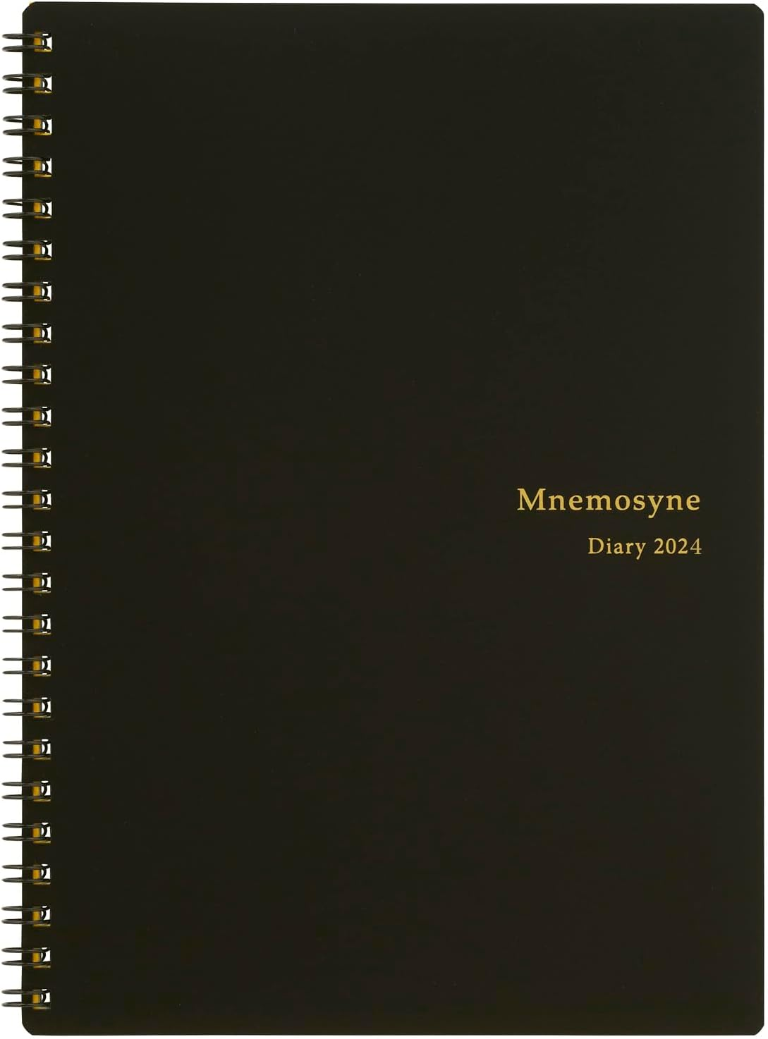Maruman MNEMOSYNE Monthly Diary 2024, Monthly Planner with Tabs, 8.27 X 5.83 Inches (A5), 1 Ea (MND283-24)
