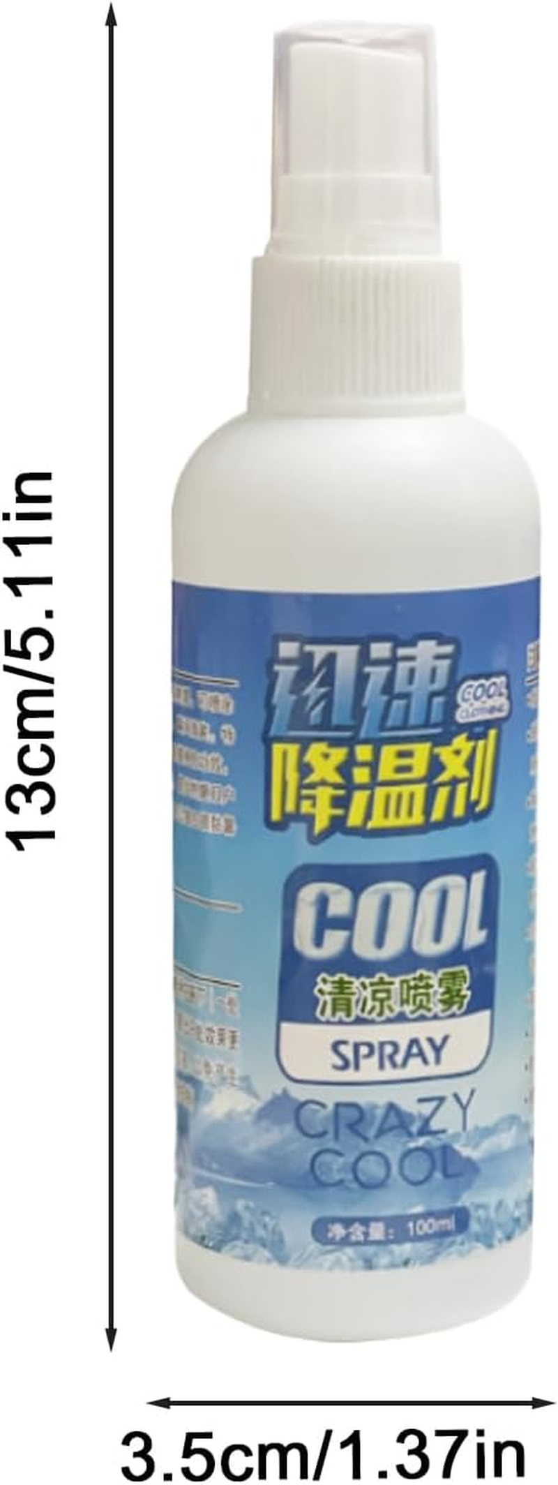 Cooling Spray - Durable Cooling Mist, Hot Weather | Instant Cool Spray, Instant Fine Mist Cooling Spray, Portable Natural Plant Fresh Coolant Fragrance, Cooling Mist Heatsink Spray image number 3