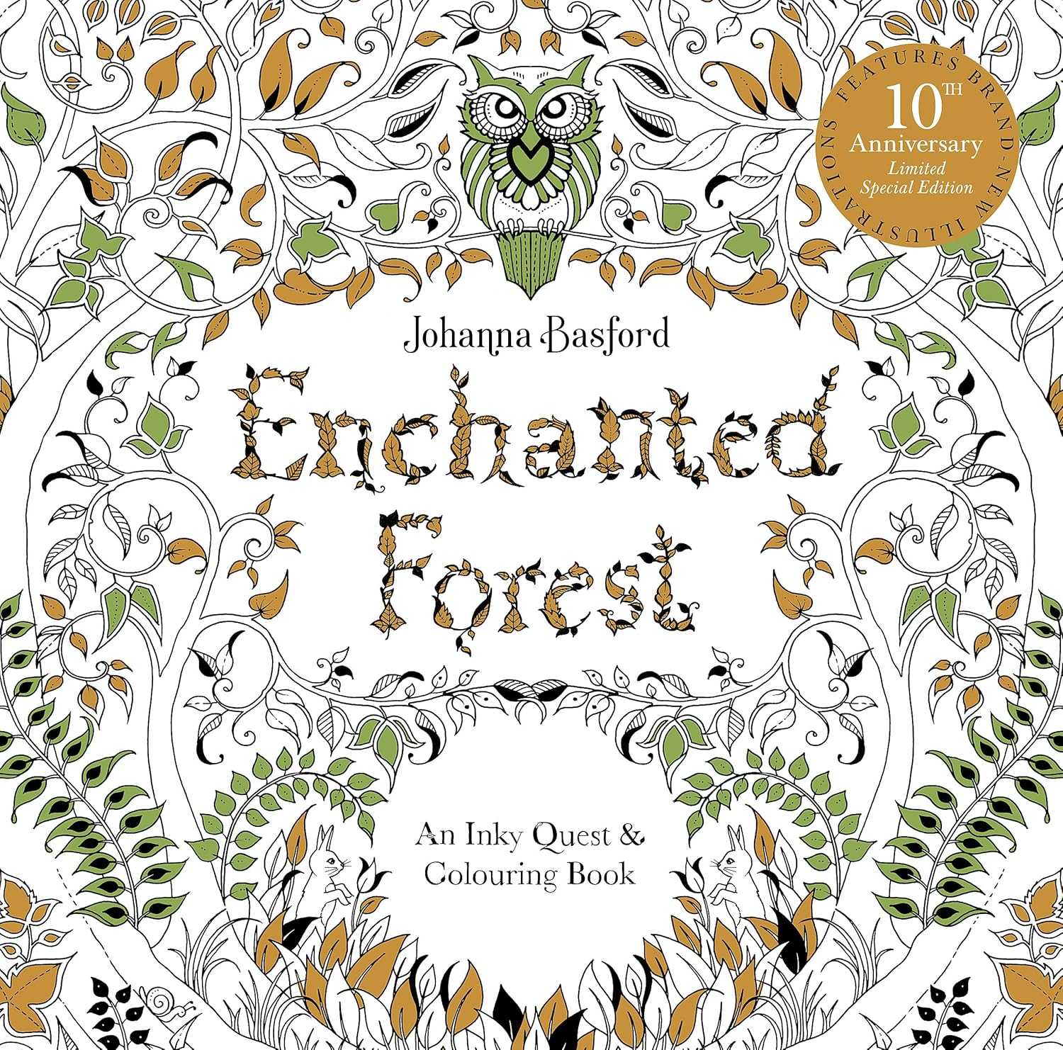 Enchanted Forest: an Inky Quest & Colouring Book