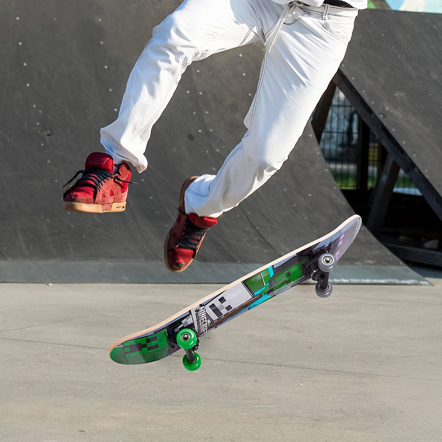 Minecraft 31 Inch Skateboard, 9-Ply Maple Deck Skate Board for Cruising, Carving, Tricks and Downhill image number 1