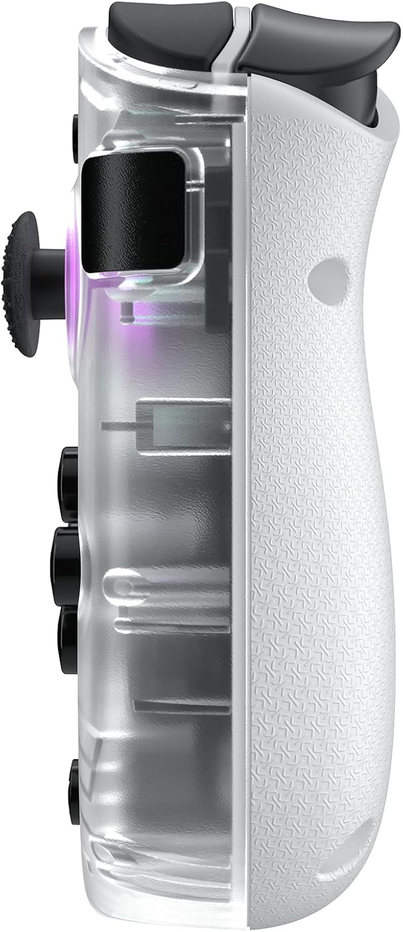 CRKD Nitro Deck+ Handheld Pro Controller for Nintendo Switch & OLED Model - TV Dockable - Programmable Sidekicks & Back Buttons - True Collection System (Clear White Edition) image number 5